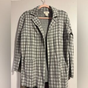 Jessica Simpson Gray Checkered Blazer